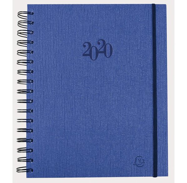 Agenda Journalier La Journée planifiée 22W Carte wire-o 225x180 mm Coloris Aléatoire EXACOMPTA
