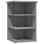 vidaXL Armoire latérale Sonoma gris 35x35x55 cm Bois d'ingénierie