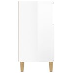 vidaXL Buffet Blanc brillant 60x35x70 cm Bois d'ingénierie