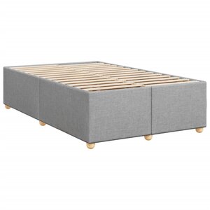 vidaXL Cadre de lit Gris clair 120x200 cm Tissu