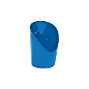 Pôt à crayons Vivida en polystyrène 2 compartiments - Diam. 9 x H12,5 cm bleu ESSELTE