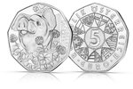 Pièce de monnaie 5 euro Autriche 2023 argent BU – Le populaire cochon