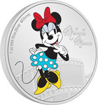 Monnaie en argent 2 dollars g 31.1 (1 oz) millésime 2023 mickey and friends minnie mouse