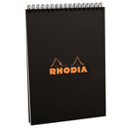 Bloc Reliure Intégrale Classic BLACK 14,8x21cm 5x5 80F microperforées 80g RHODIA