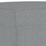 vidaXL Ensemble de canapés 3 Pièces avec coussins Gris clair Tissu