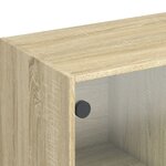vidaXL Buffet haut avec portes chêne sonoma bois d'ingénierie