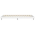 vidaXL Cadre de lit blanc 100x200 cm bois d'ingénierie