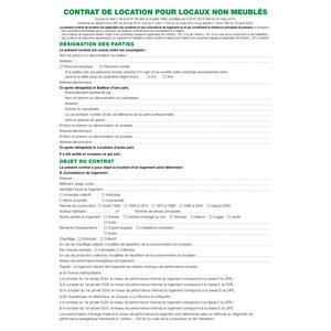 Feuilles Contrat De Location Pour Locaux Non Meublés Telles Qu'utilisées Dans Les Dossiers Réf. 44e - Blanc - X 50 - Exacompta