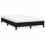 vidaXL Cadre de lit sans matelas noir 120x190 cm tissu