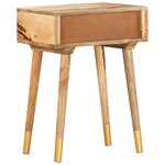 vidaXL Table de chevet 43 x 30 x 58 cm Bois de manguier massif