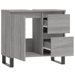 vidaXL Armoire de bain sonoma gris 65x33x60 cm bois d'ingénierie