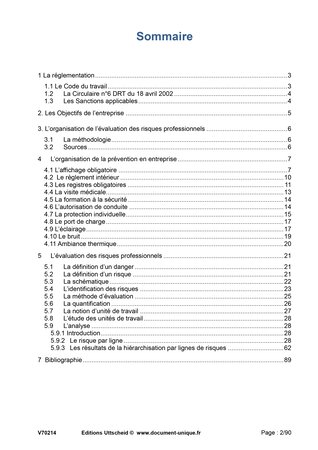 Document unique d'évaluation des risques professionnels métier (Pré-rempli) : Assainissement - Vidange - Curage - Version 2024 + UTTSCHEID
