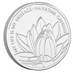 Pièce de monnaie 5 Pounds Royaume-Uni Gandhi 2021 BU