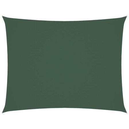 vidaXL Voile de parasol tissu oxford rectangulaire 2x3 m vert foncé