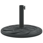 vidaXL Base de parasol pour mâts Ø38 / 48 mm 12 kg rond