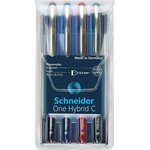 Roller à encre One Hybrid C Pte Conique 03 Pochette 4 assorti SCHNEIDER