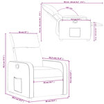vidaXL Fauteuil inclinable Rouge Similicuir
