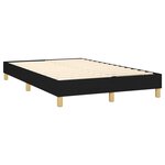 vidaXL Cadre de lit Noir 120x200 cm Tissu