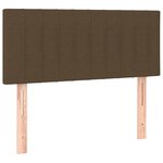 vidaXL Sommier à lattes de lit avec matelas Marron foncé 90x200 cm
