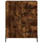 vidaXL Buffet haut Chêne fumé 69 5x34x180 cm Bois d'ingénierie