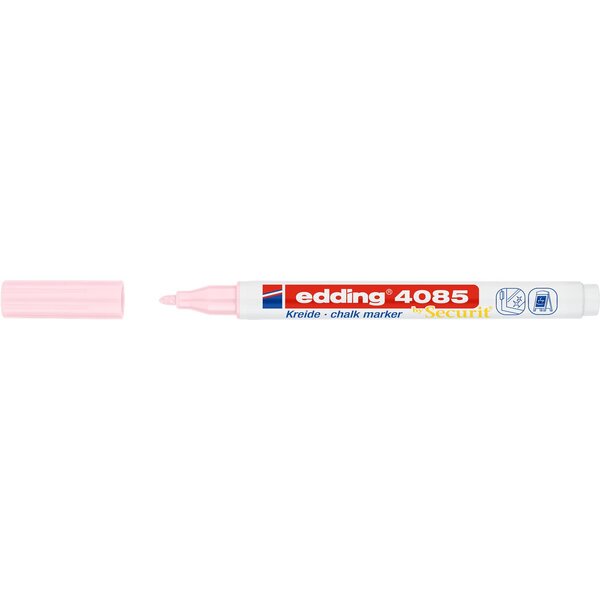 Marqueur Craie Liquide 4085 Rose Pastel Pointe Ronde 1-2 mm EDDING