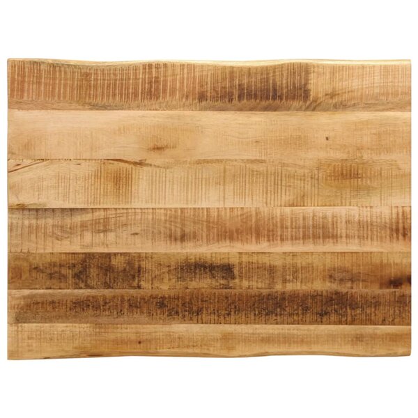 vidaXL Dessus de table bord vivant 90x60x2 5 cm bois de manguier brut