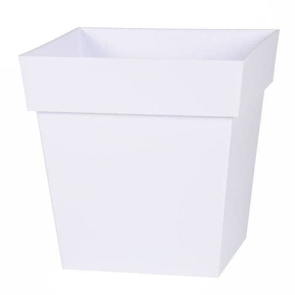Pot de fleur carré - 32 x 32 x 32 cm - 22 L - Blanc