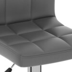 vidaXL Tabouret de bar Gris Similicuir