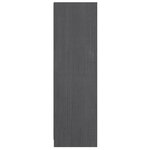 vidaXL Bibliothèque/Séparateur de pièce gris 36x33x110 cm pin massif