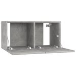 vidaXL Meubles TV suspendus 2 Pièces Gris béton 60x30x30 cm