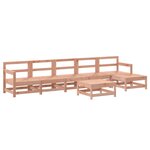 vidaXL Salon de jardin 7 Pièces bois massif douglas