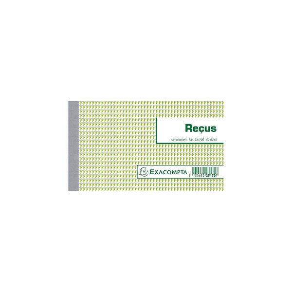 Manifold Reçus 10 5x18cm 50 Feuillets Dupli Autocopiants - X 20 - Exacompta