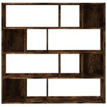 vidaXL Bibliothèque/Séparateur de pièce Chêne fumé 105x24x102 cm