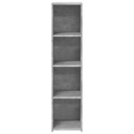 vidaXL Buffet gris béton 30x41x124 cm bois d'ingénierie
