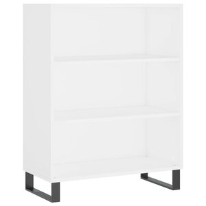 vidaXL Armoire à étagères blanc 69 5x32 5x90 cm bois d'ingénierie