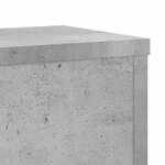 vidaXL Supports pour plantes 2 Pièces gris béton bois d'ingénierie