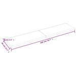 vidaXL Dessus de table marron foncé bois chêne massif traité
