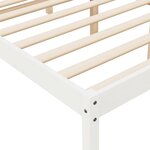 vidaXL Lit pour personne âgée blanc 150x200 cm bois de pin massif