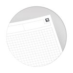 NOTEBOOK B5 Spiralé couverture rigide160P 80G Q5/5 gris OXFORD