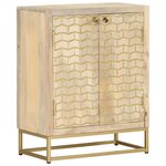 vidaXL Buffet avec 2 portes 55x30x70 cm bois massif de manguier