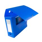 Boite De Classement À Pression Dos 100mm Polypropylène 7/10e Opaque - A4 - Bleu - X 10 - Exacompta