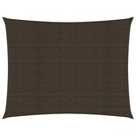 vidaXL Voile d'ombrage 160 g/m² Marron 2 5x4 m PEHD