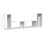 vidaXL Meubles TV 2 Pièces blanc 75x30x50 cm bois d'ingénierie