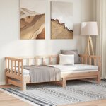 vidaXL Lit coulissant 2x(80x200) cm Bois de pin massif