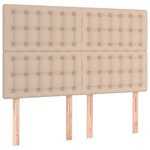 vidaXL Têtes de lit 4 Pièces Cappuccino 72x5x78/88 cm Similicuir