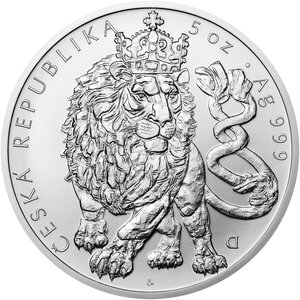Monnaie CZECH LION 5 Oz Argent 10$ Niue 2026 (PRÉCOMMANDE)