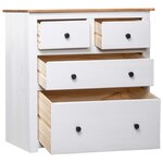 vidaXL Buffet Blanc 80x40x83 cm Pin Gamme Panama