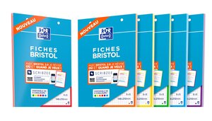 Paquet De 50 Flashcards Sous Film + Anneau - Bristol Dots Perforé - Format  A6 - Jaune - X 19 - Exacompta - La Poste