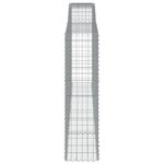 vidaXL Paniers à gabions arqués 9 Pièces 400x50x180/200 cm Fer galvanisé