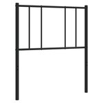 vidaXL Tête de lit métal noir 100 cm